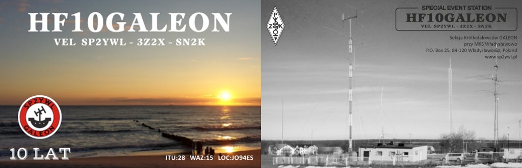 Karta QSL potwierdzająca łączność z naszą stacją